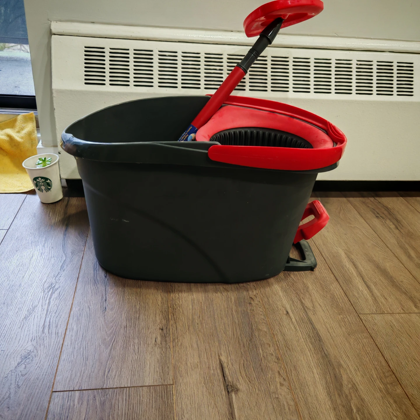 Spin Mop Bucket and Mop Stick