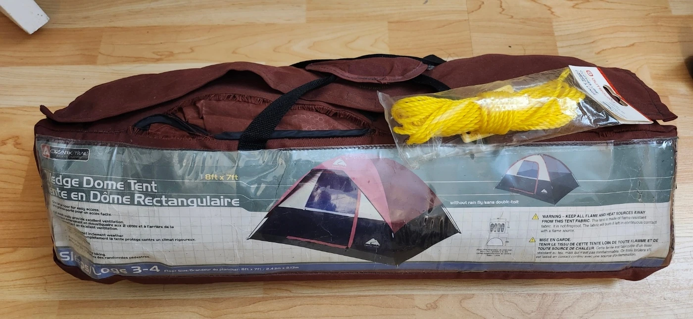 Ozark Trail Wedge Dome Tent 8ft x 7ft (Sleeps 3-4)