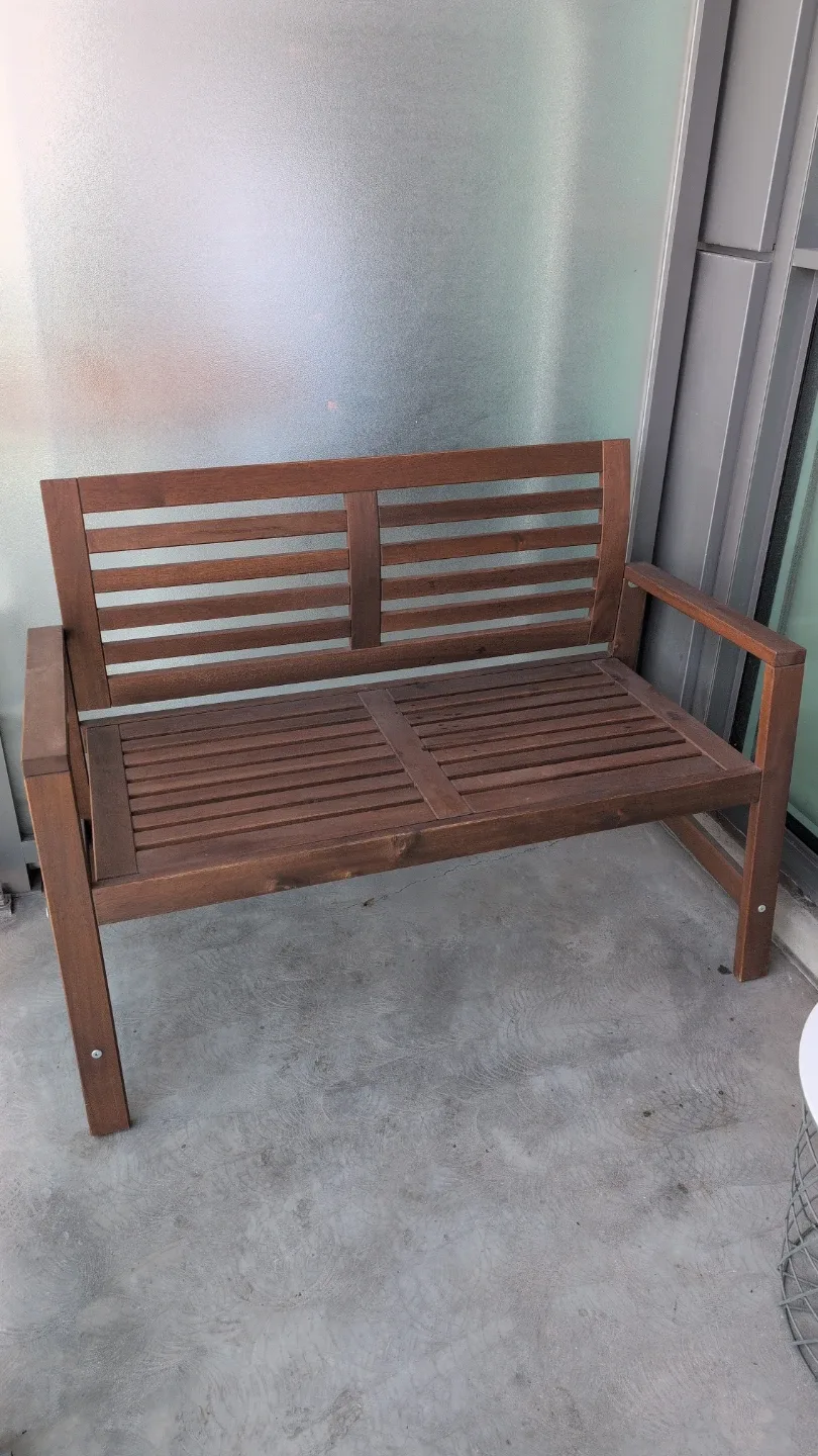 Wooden Park Bench