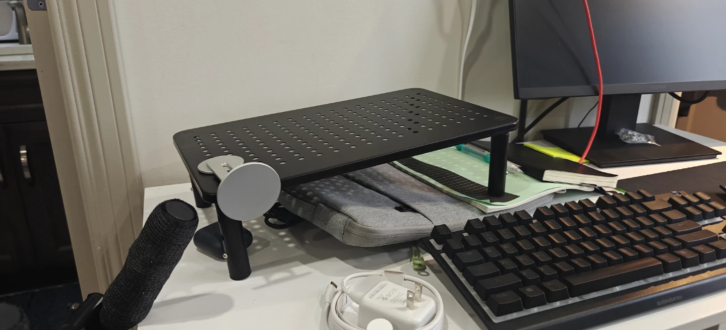 Black Metal Monitor Stand
