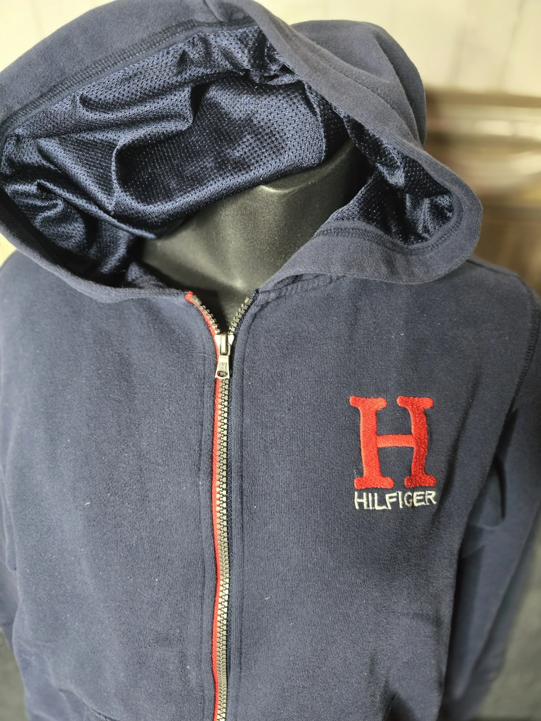 Tommy Hilfiger Navy Zip-Up Hoodie - Youth L/G (16/18) - photo 2