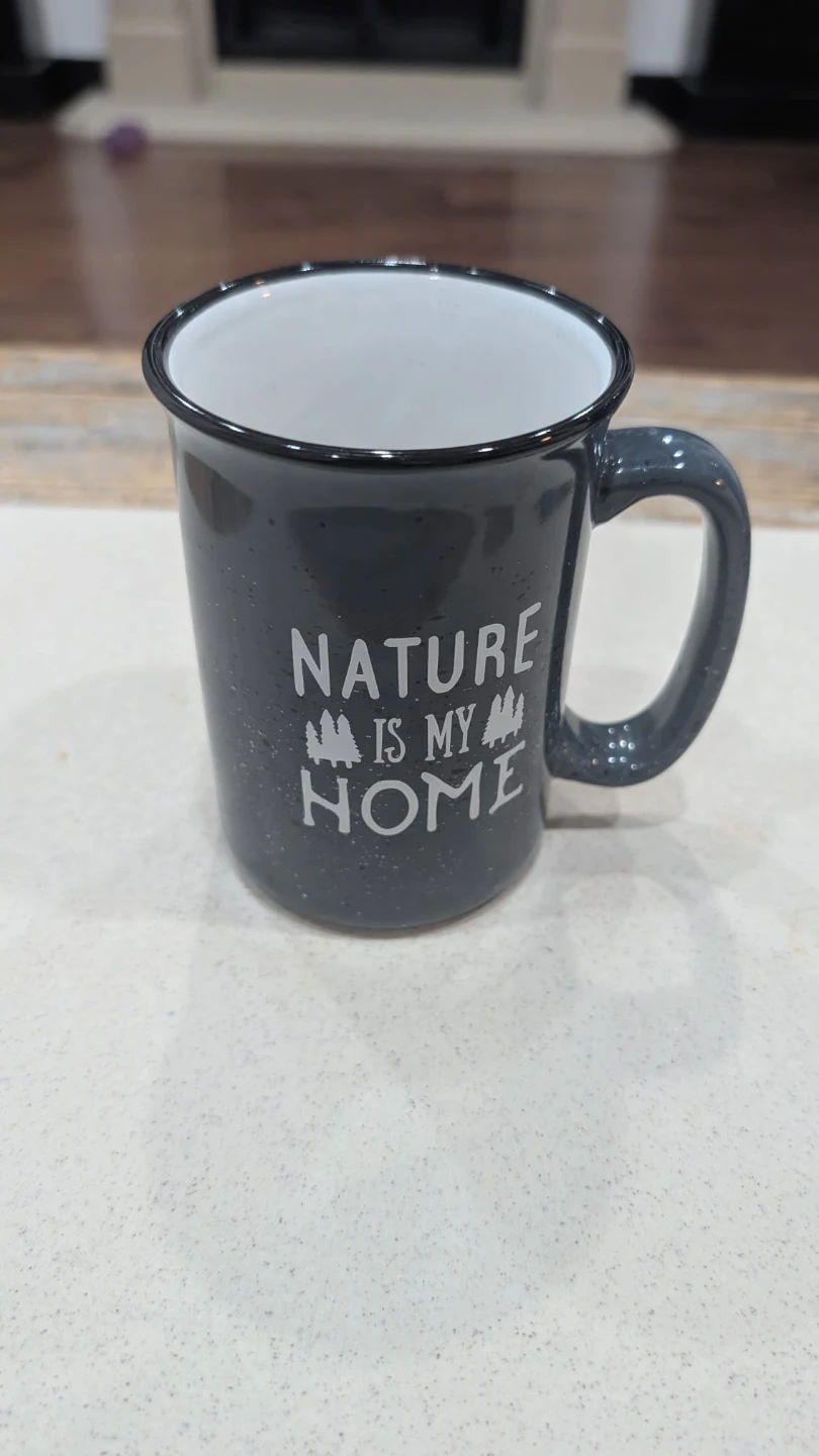 Mug with "NATURE IS MY HOME" graphic - photo 2