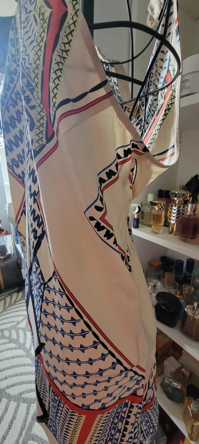 🌱 Venus Sleeveless Geometric Print Dress - Size Medium - photo 4
