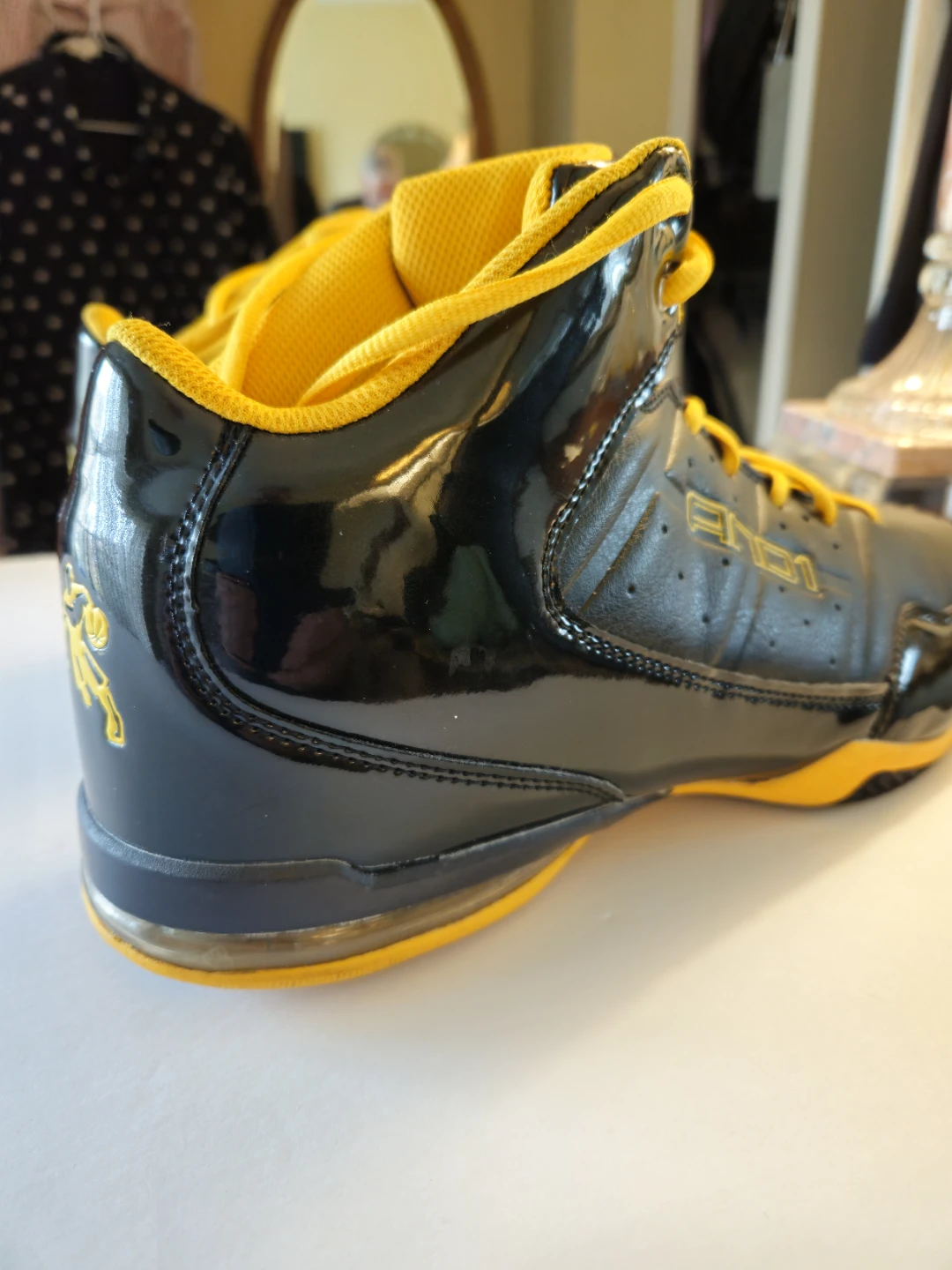 AND1 Master Mid Basketball Shoes Black/Yellow Men's Size 12 - photo 4