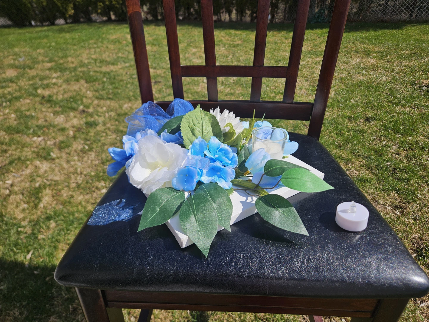 Decorative Candle and Floral Arrangements, $5 each - photo 4