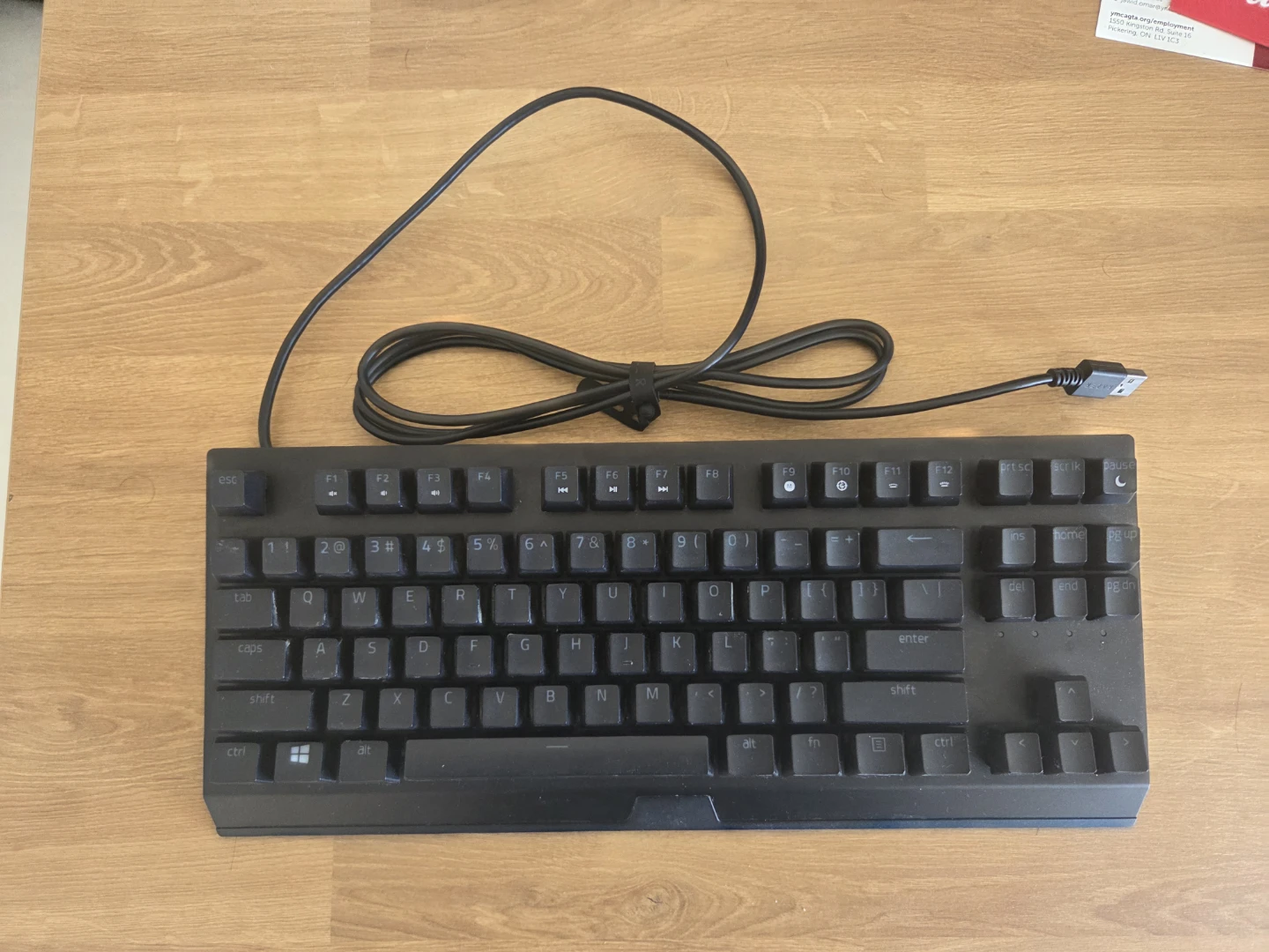 Razer Blackwidow v3 tenkeyless mechanical keyboard