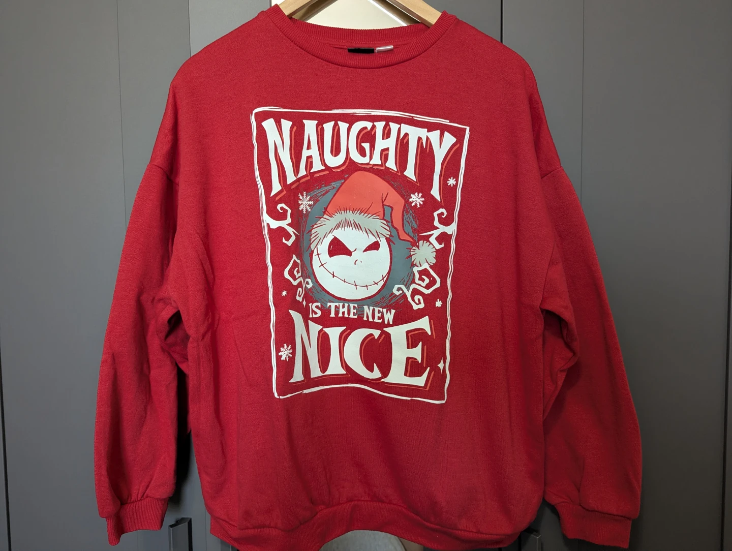 The Nightmare Before Christmas Red Crewneck Sweater