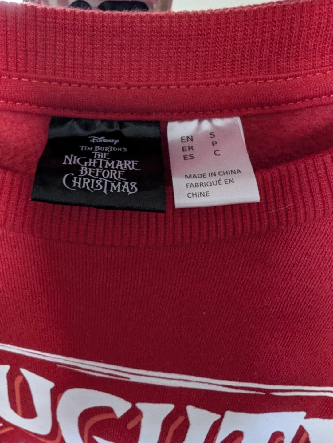 The Nightmare Before Christmas Red Crewneck Sweater - photo 3