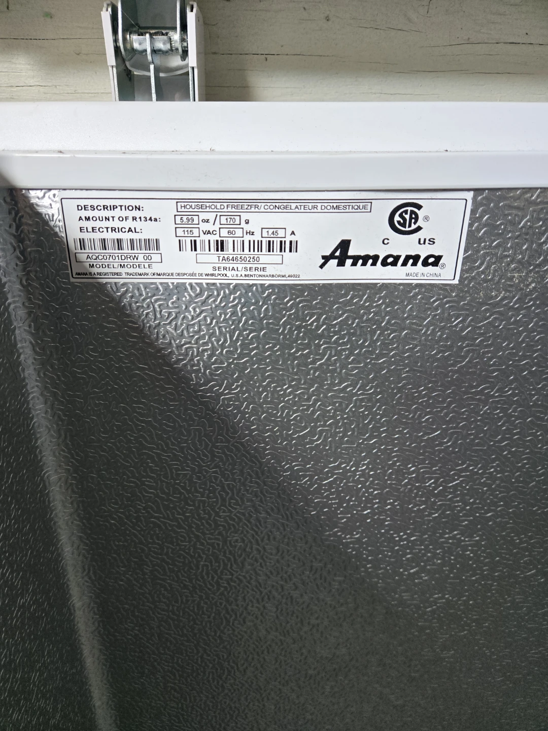 Amana Chest Freezer - photo 3