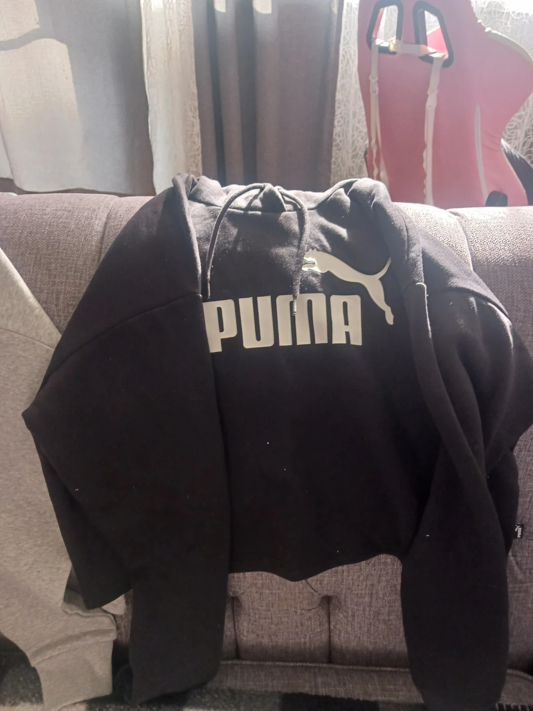 Puma Relaxed Fit Grey Hoodie - photo 4