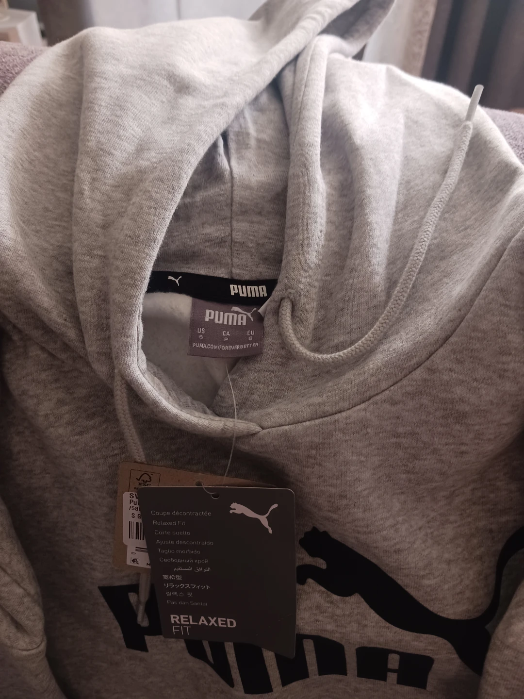 Puma Relaxed Fit Grey Hoodie - photo 5