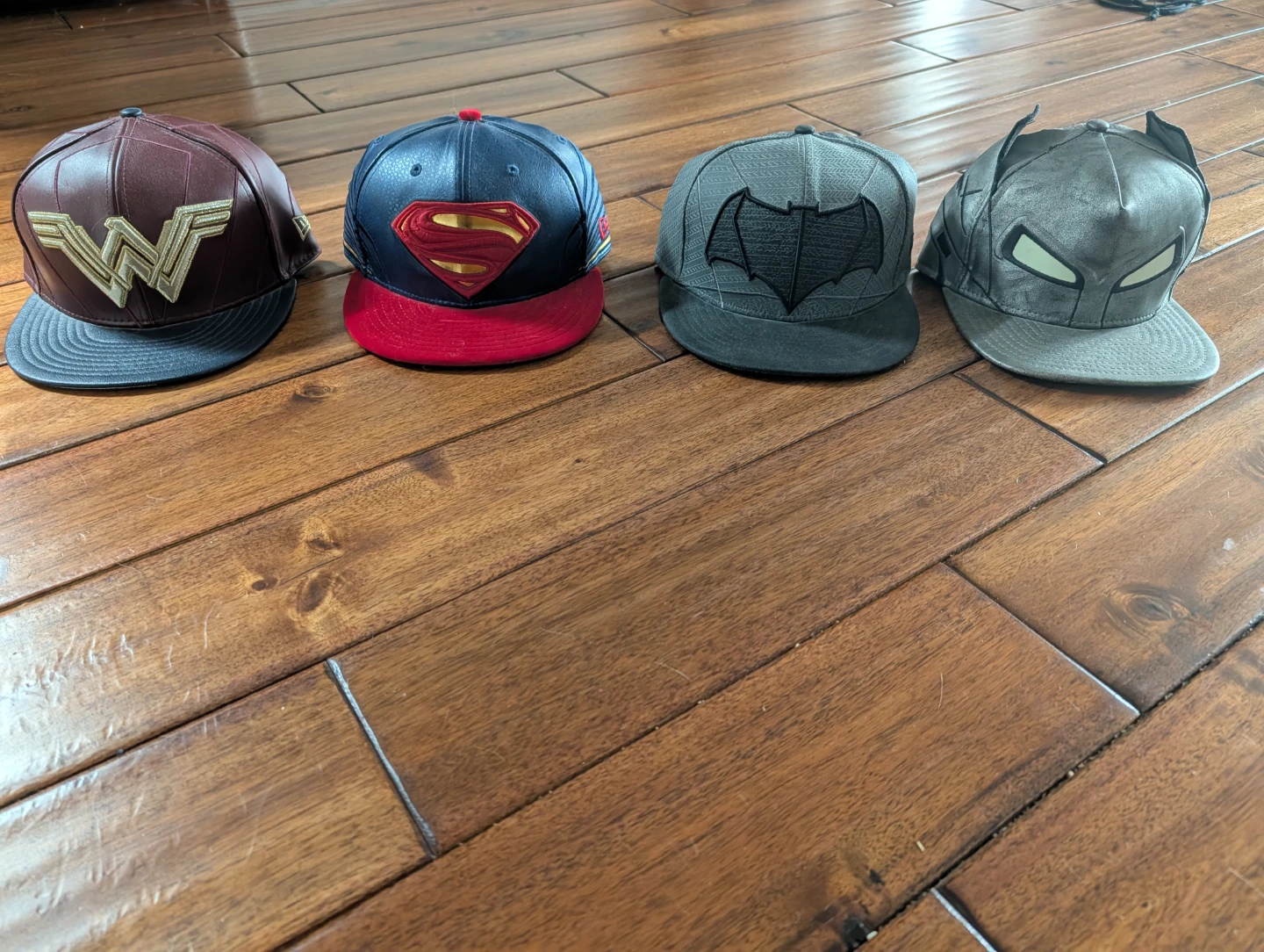 Batman v Superman New Era hats complete set