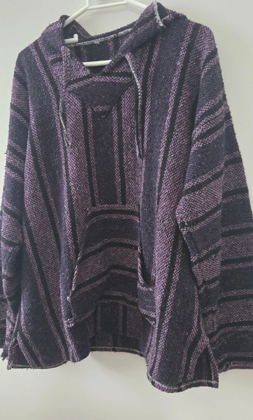 Purple Striped Mexican Hoodie 💜 - photo 4