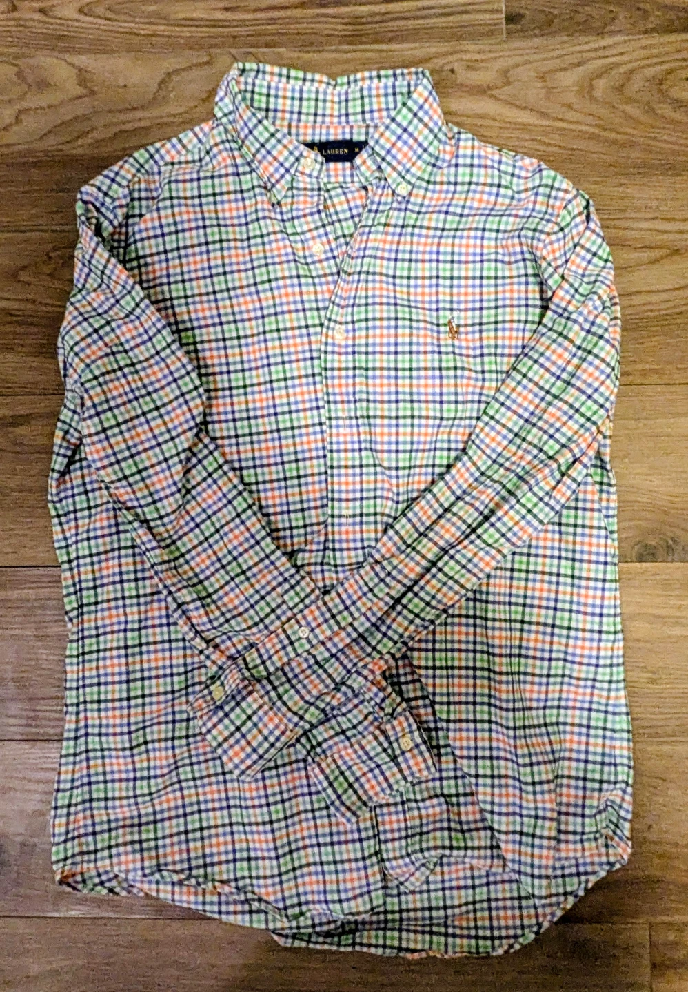 Ralph Lauren Plaid Button-Up Shirt - Size M