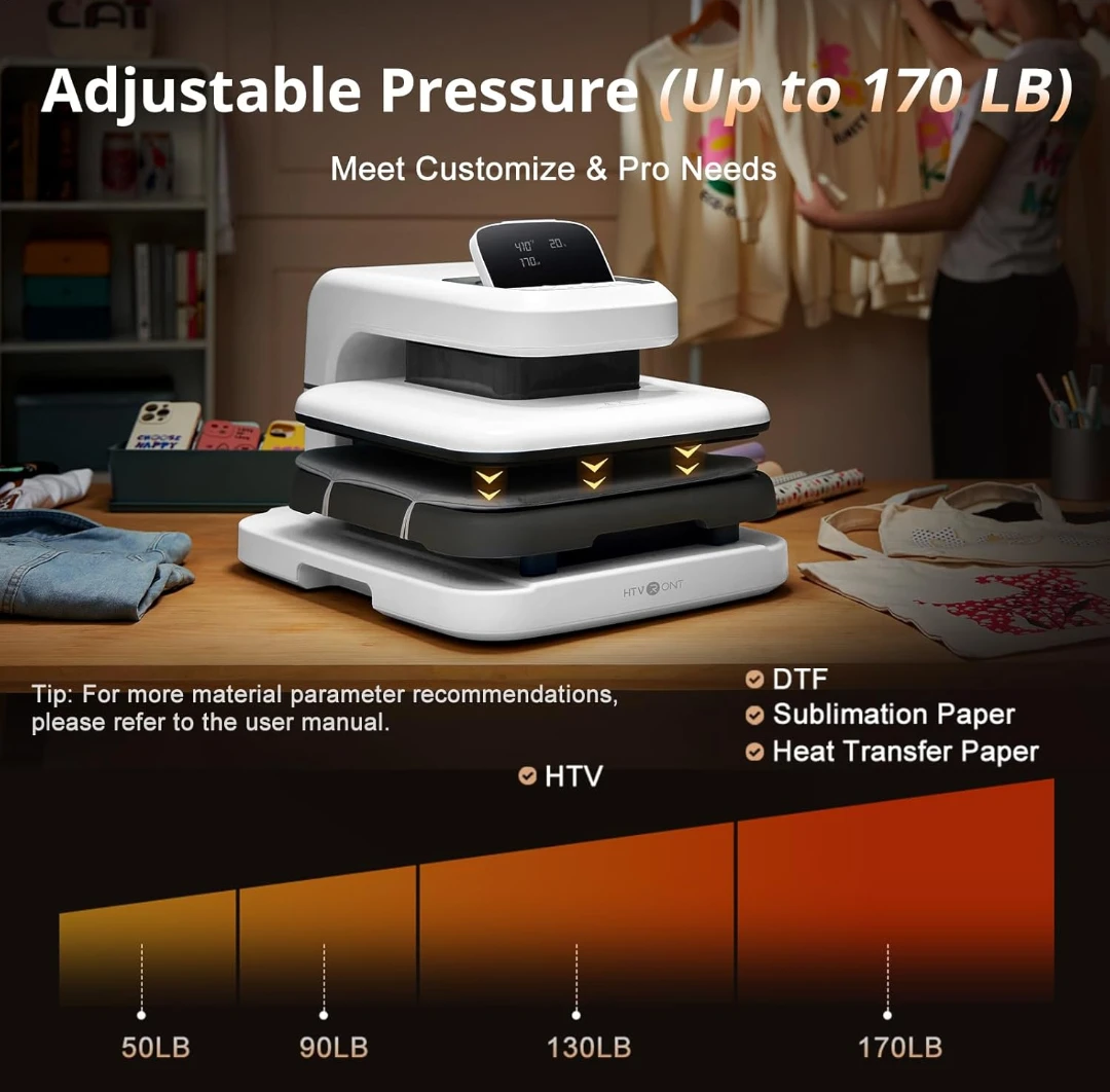 HTVRONT Auto Heat Press Machine - photo 2