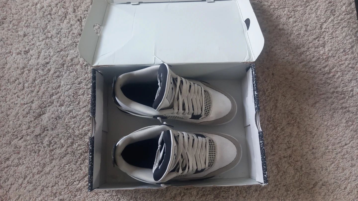 Black Air Jordan 4s (Size 10)  $100 - photo 3