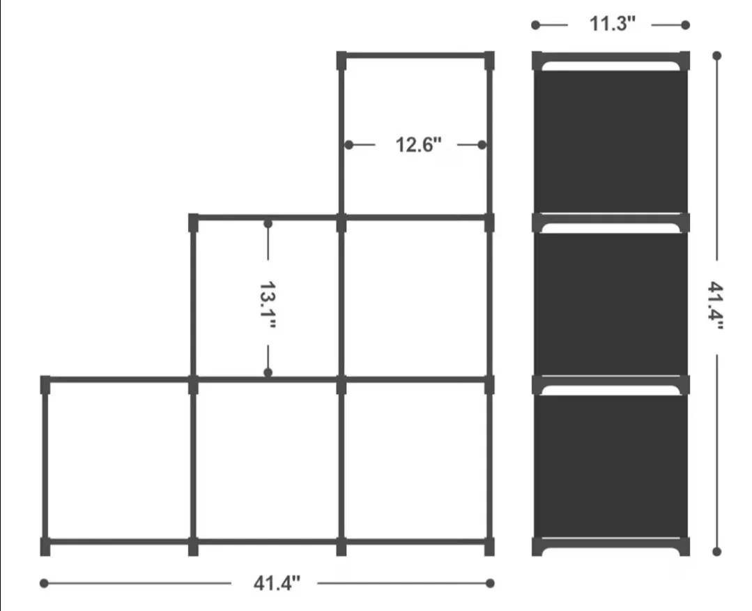 Storage shelf + storage cubes - photo 5