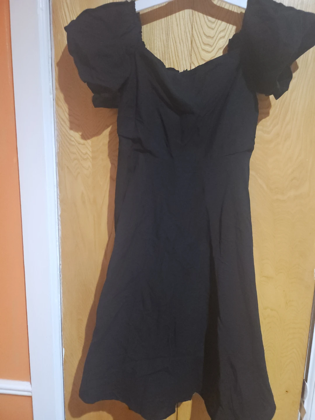 AtSTR black Puff Sleeve Smocked Dress - photo 2
