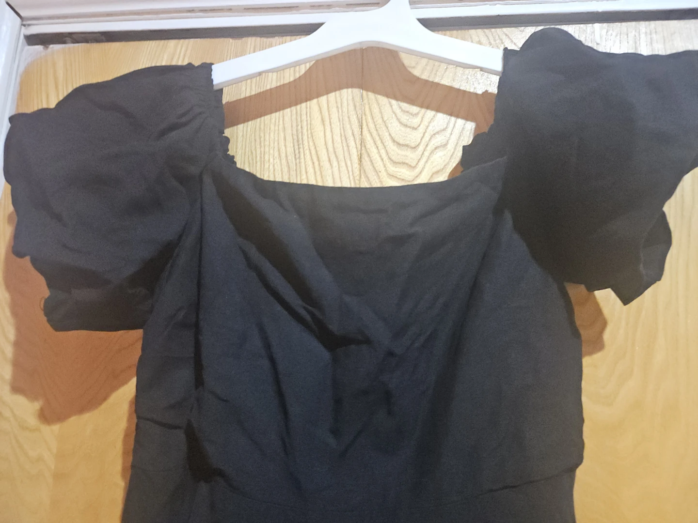 AtSTR black Puff Sleeve Smocked Dress - photo 4