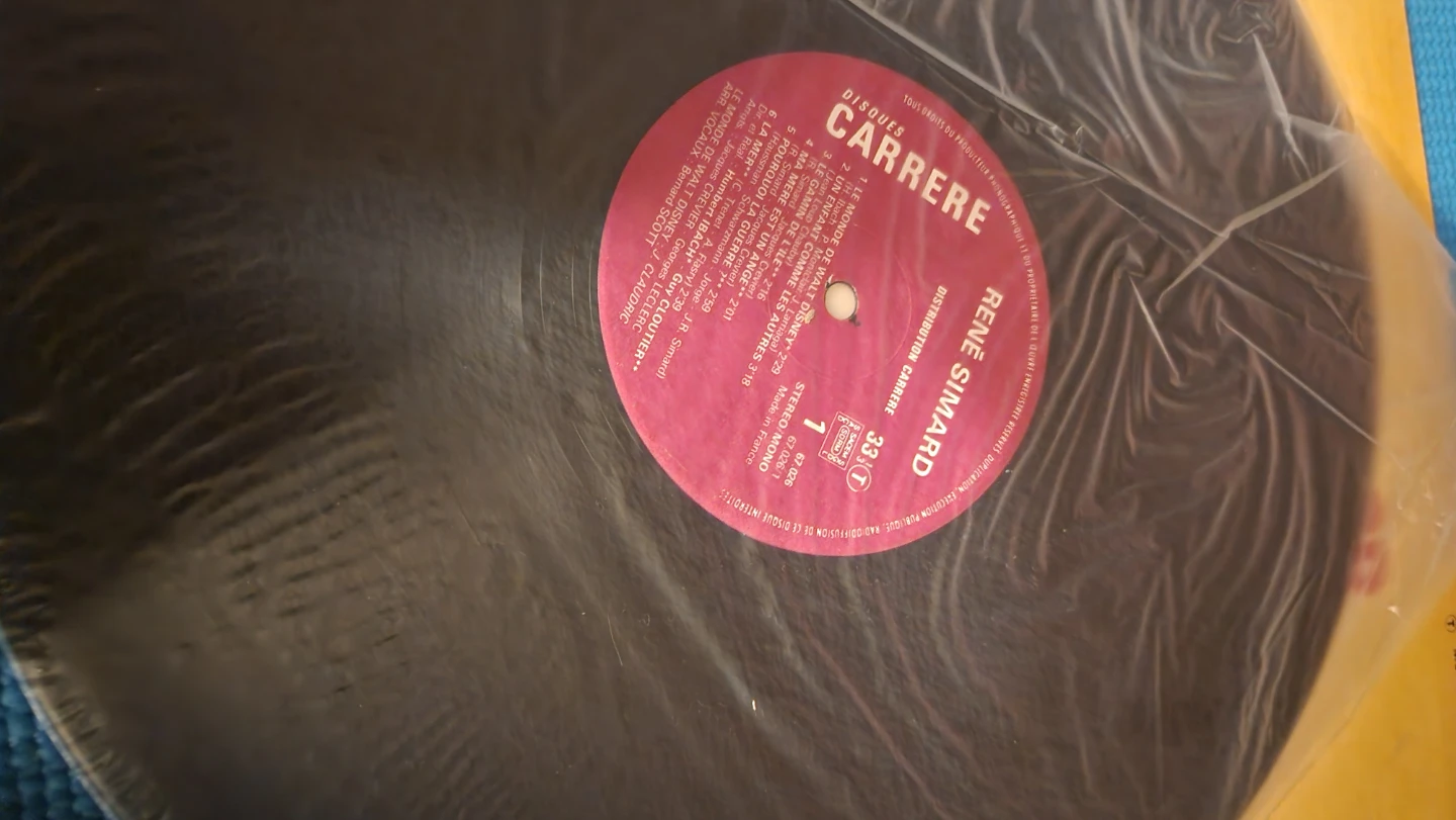 René Simard "Le Monde De Walt Disney" Vinyl Record - photo 5