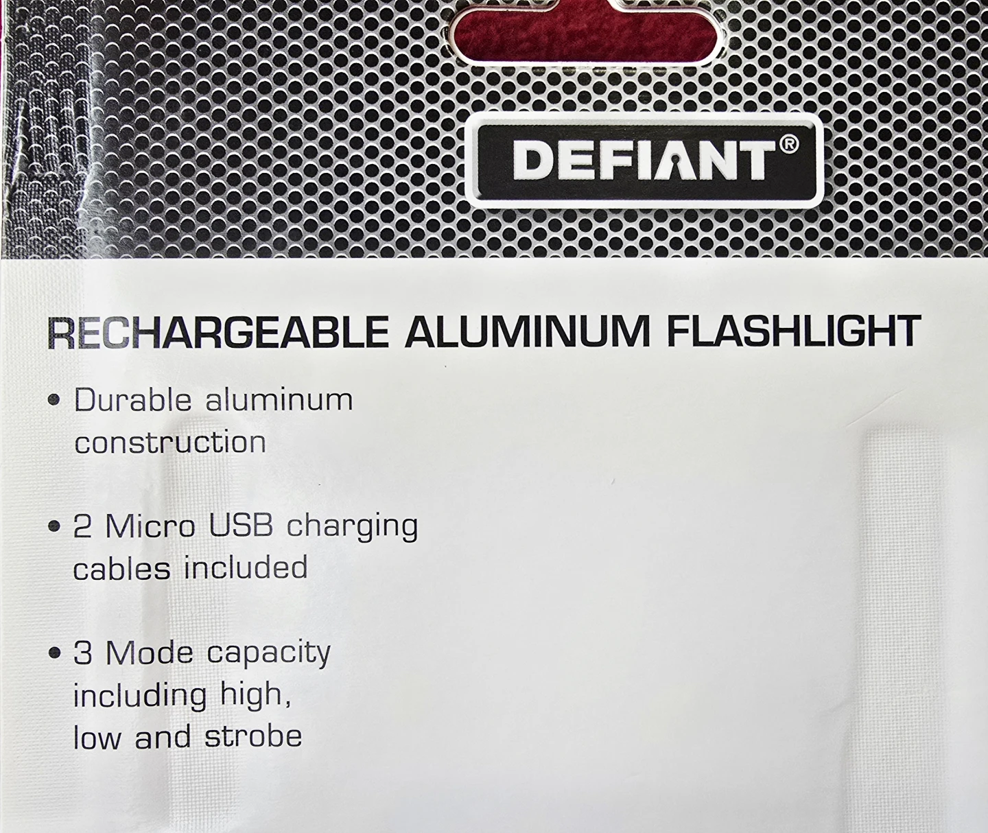 Defiant Rechargeable Aluminum Flashlight [2pk] - NEW! - photo 3