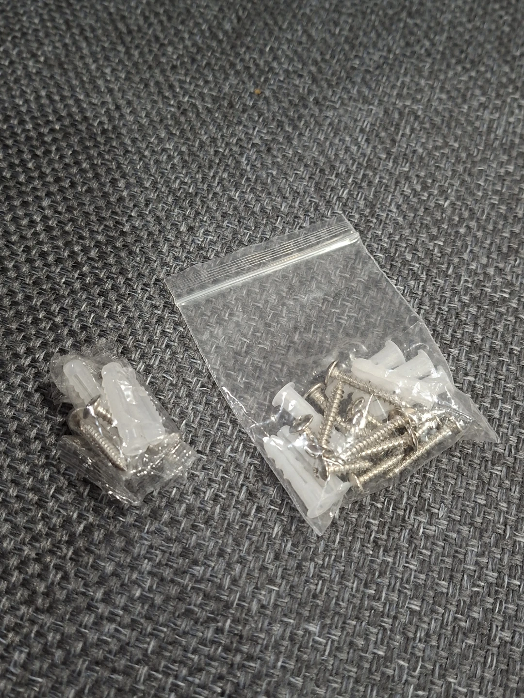 Set of 3 black wall folders w/ screws - photo 2