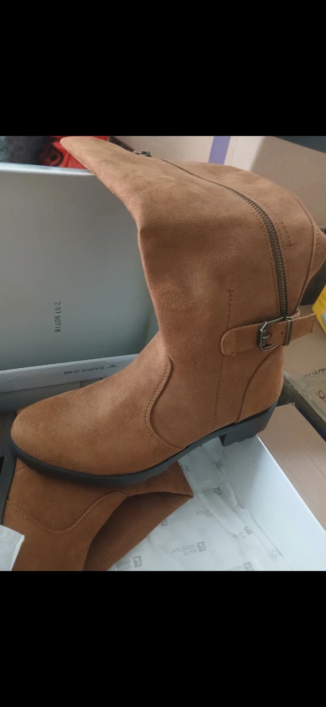 Women's Brown Suede Knee-High Boots 🌱 - photo 2