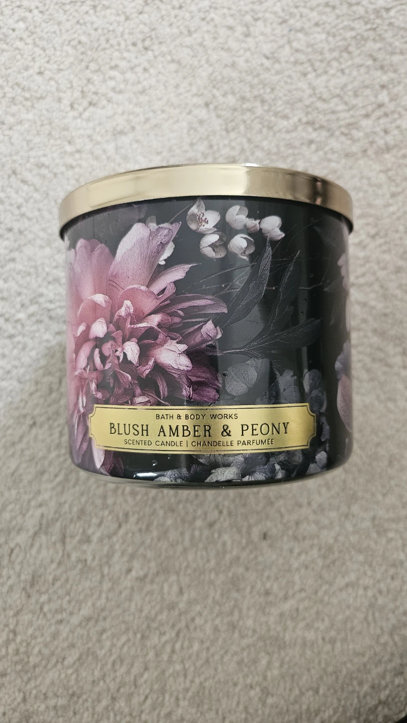 Bath & Body Works Blush Amber & Peony Scented Candle