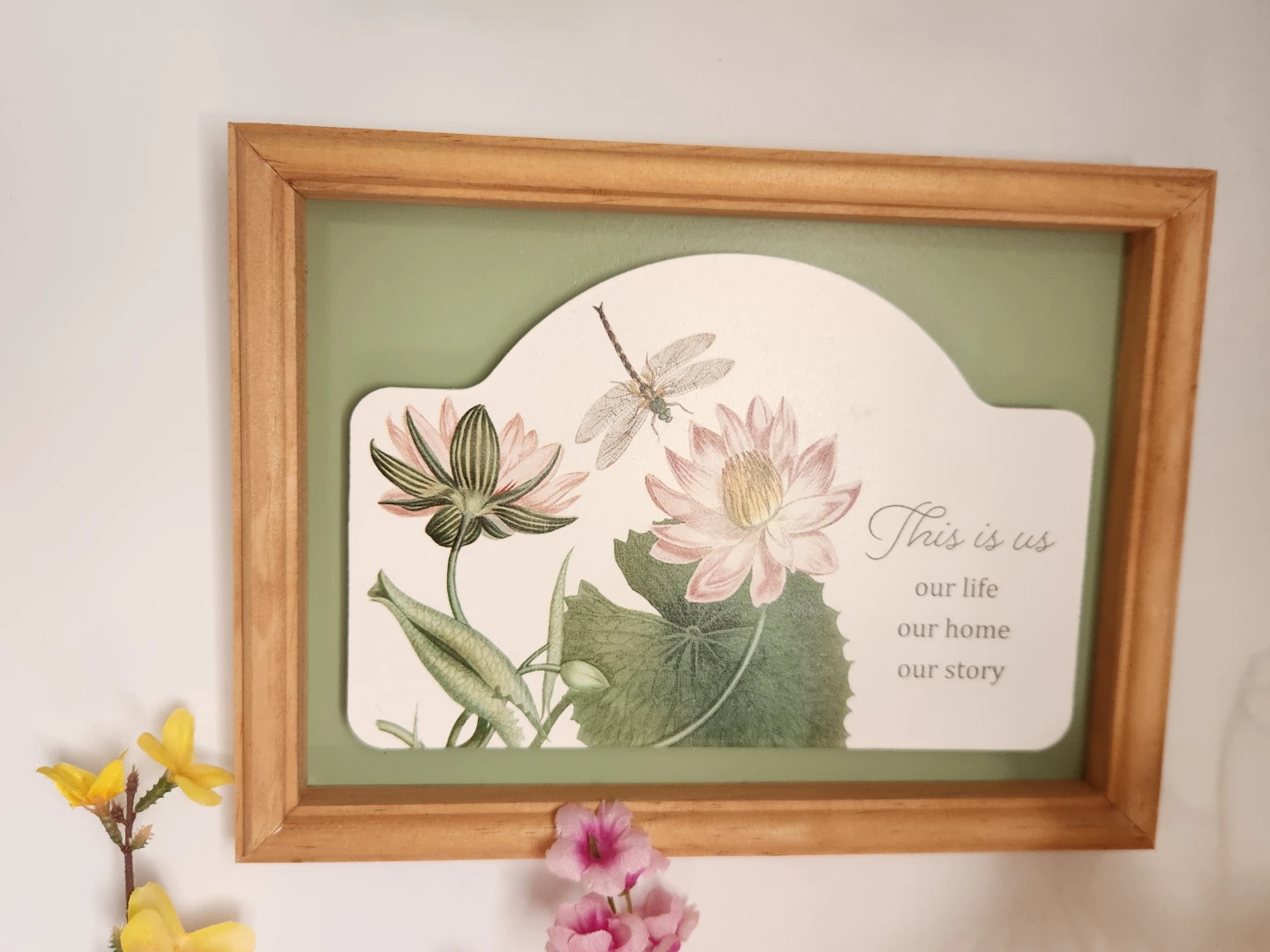 Framed "This is us, our life, our home, our story" Wall Art