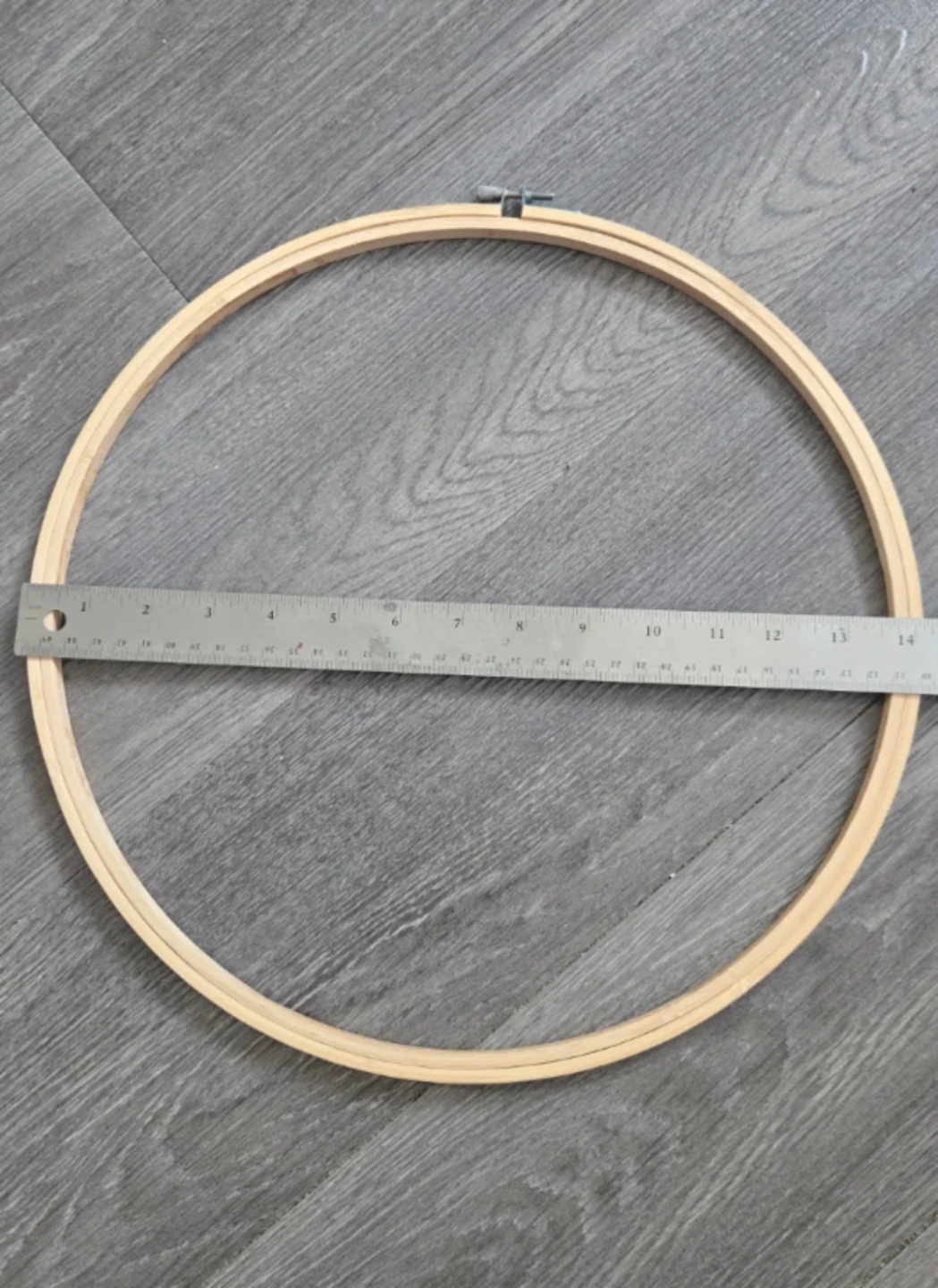 Large wood embroidery hoop - 14 Inch 🧵 - photo 2