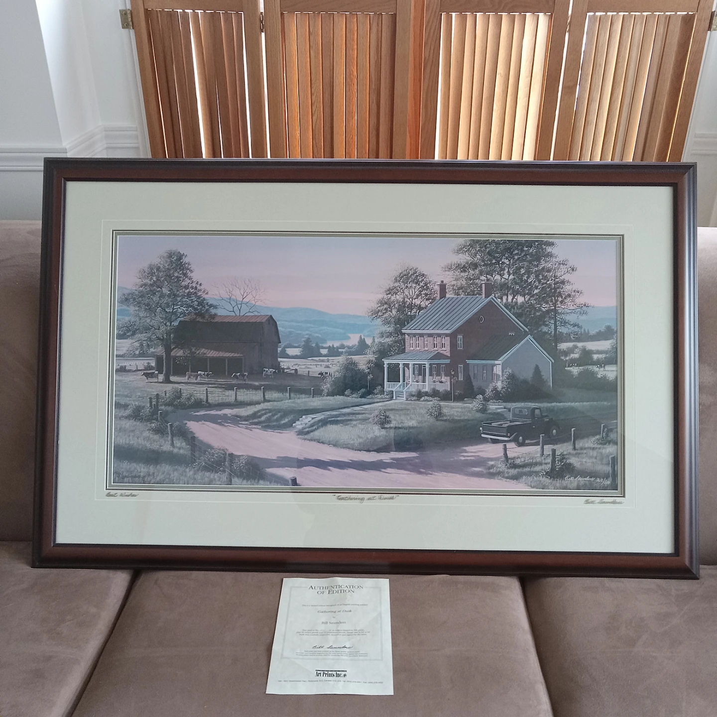 Limited Edition Bill Saunders Print Signed on Glass by Artist - photo 2