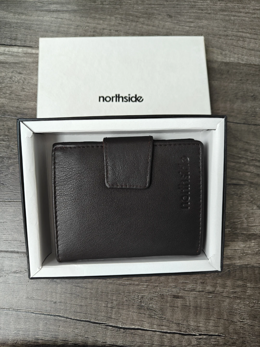 Northside Men's Brown Leather Bifold Wallet