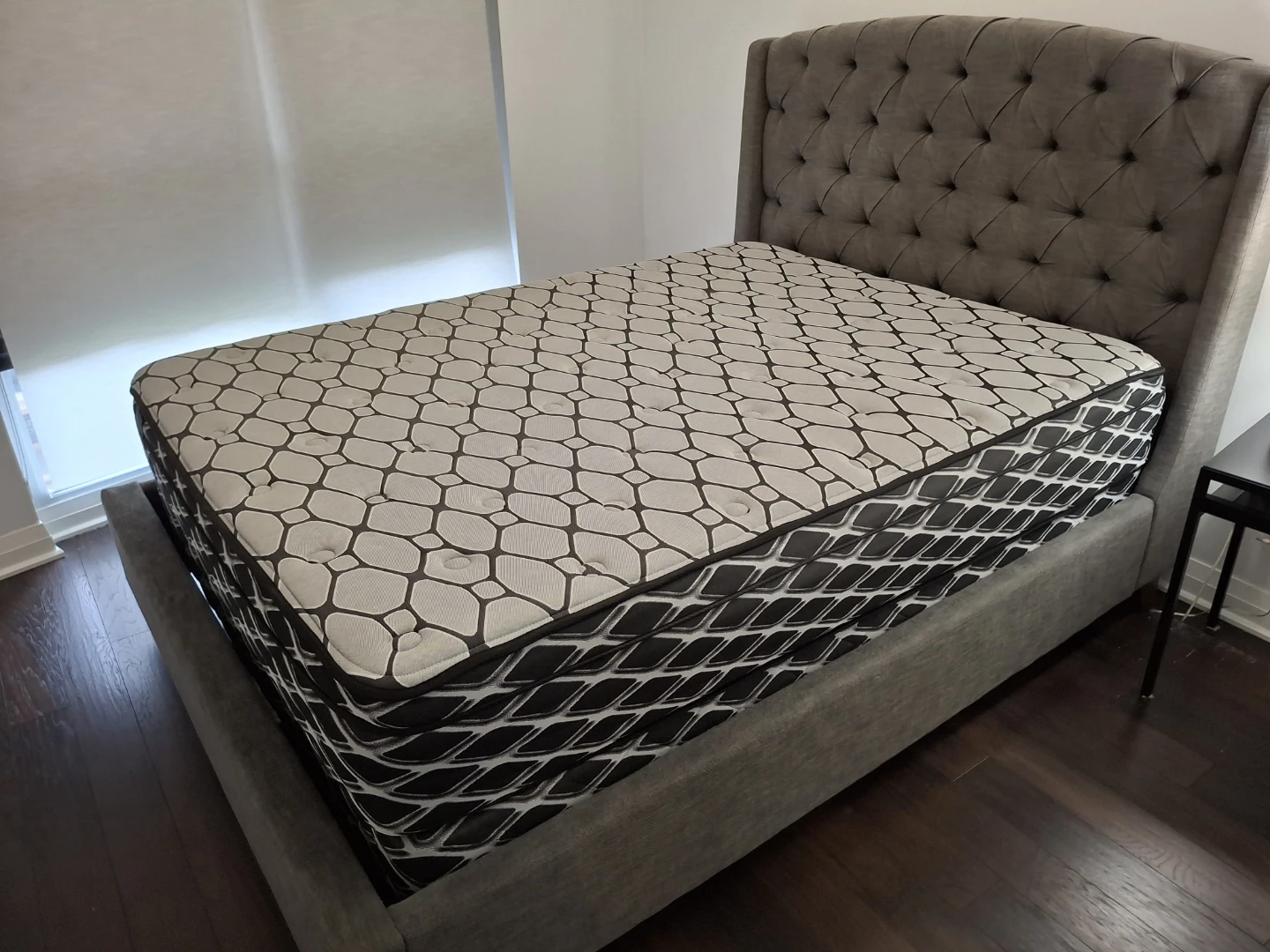 Queen size Bed + Mattress + box spring