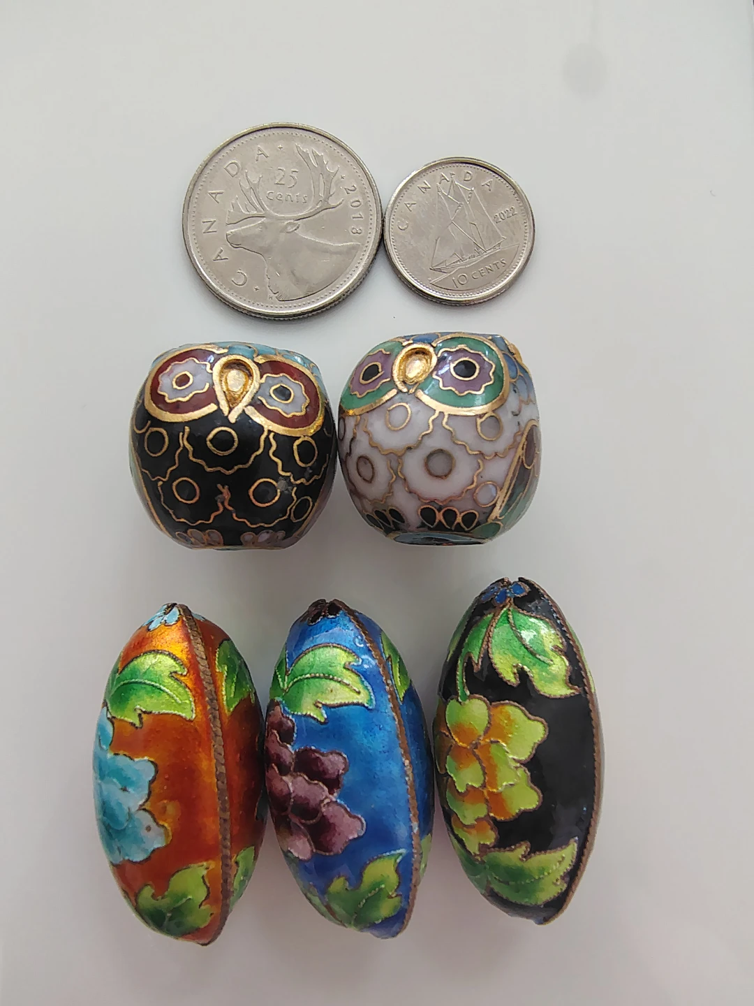 Vintage Cloisonné Beads