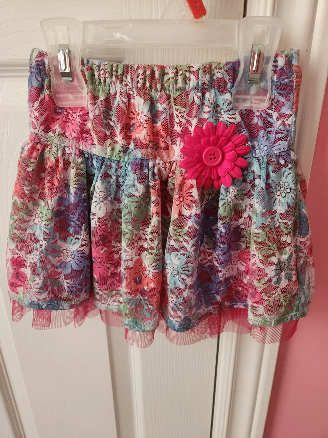 Toddler Skirt with Flower Accent