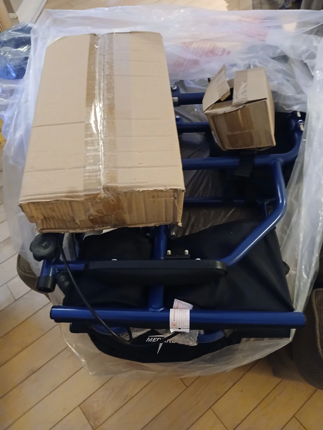 Medline Combination Rollator/Transport Chair - Blue - photo 2