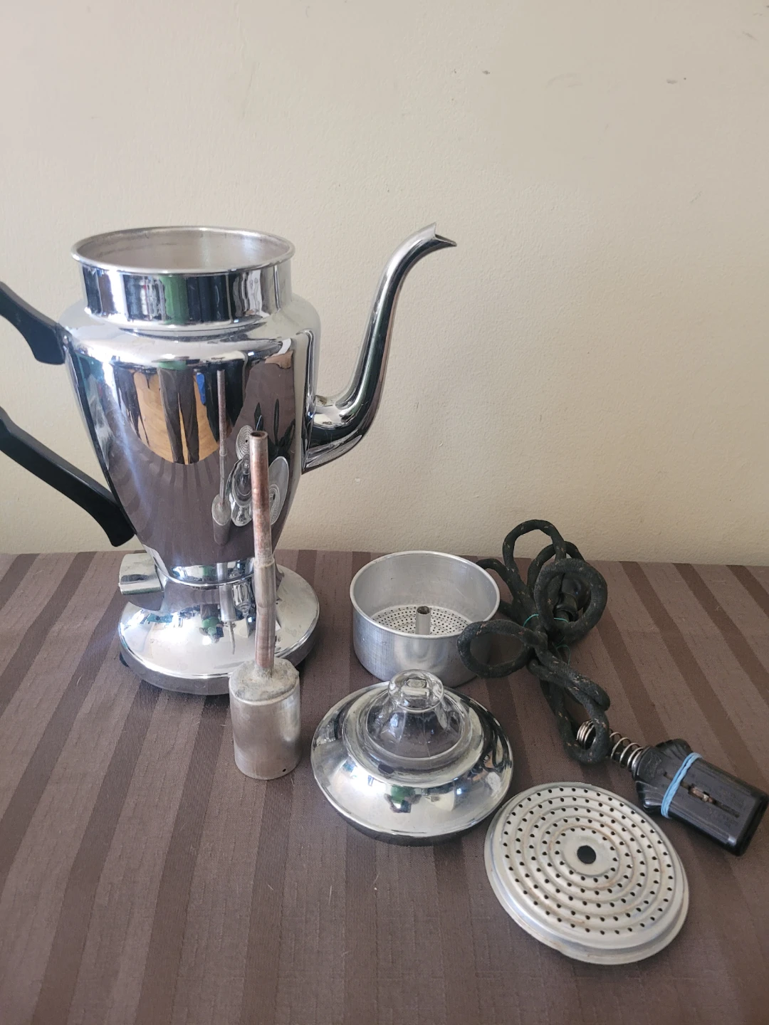 Vintage Electric Chrome Coffee Percolator RENFREW ELECTRIC  Co. - photo 2