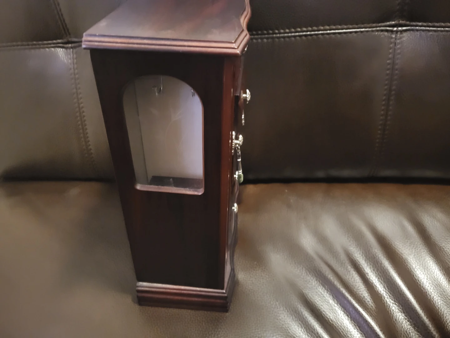 Wooden Jewellery Box with Drawers and Side Compartments - photo 4