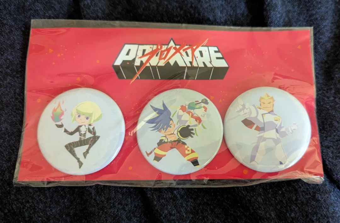 Promare 3 button pin set Japan Import