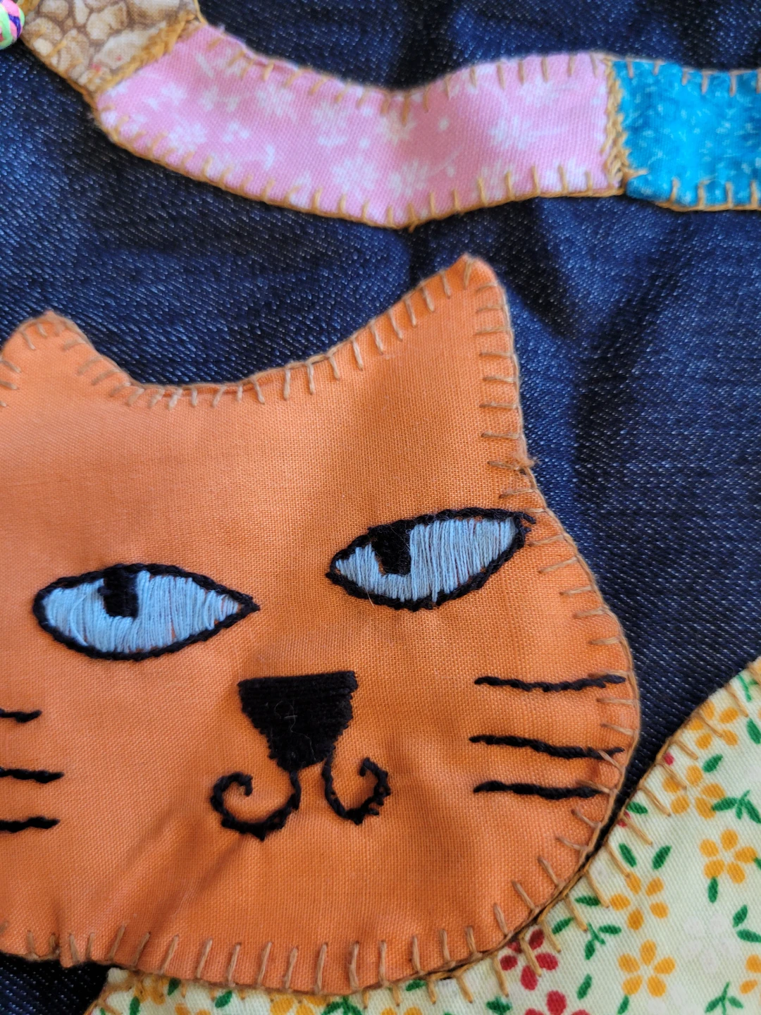 Patchwork Cat Tote Bag/Backpack