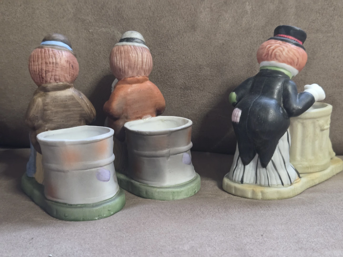 3 Vintage 1980's Jasco Luvkins Happy Hobo Decoritive Porcelain - photo 2