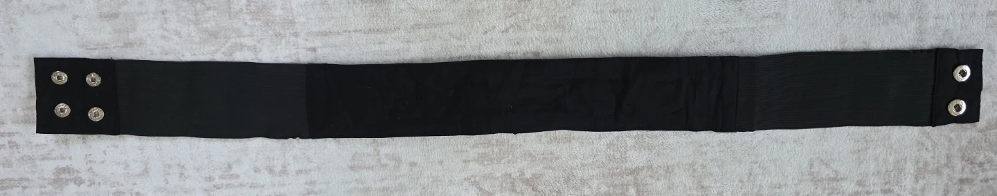 Black Elastic Belt with Rhinestones - photo 2