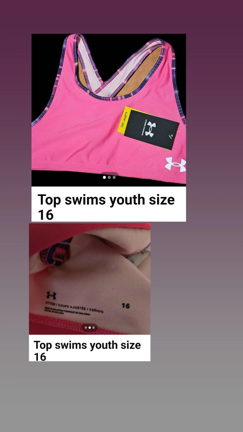 🌱Under Armour Youth Swim Top Size 16
