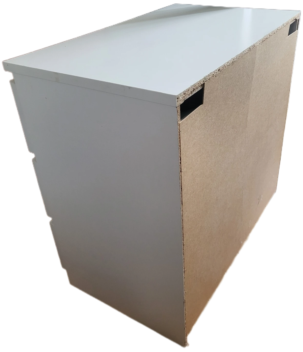 White 3-Drawer Dresser - photo 3