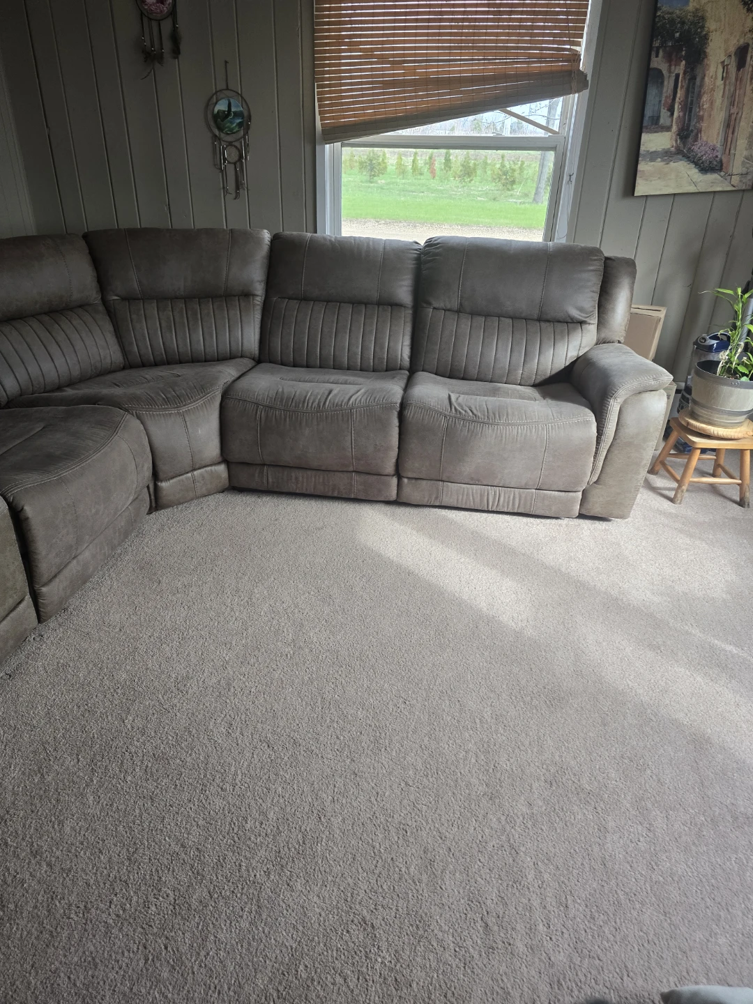 Reclining Sectional Sofa with Cup Holders
