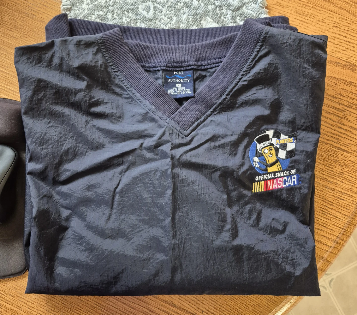Black nascar nylon shell