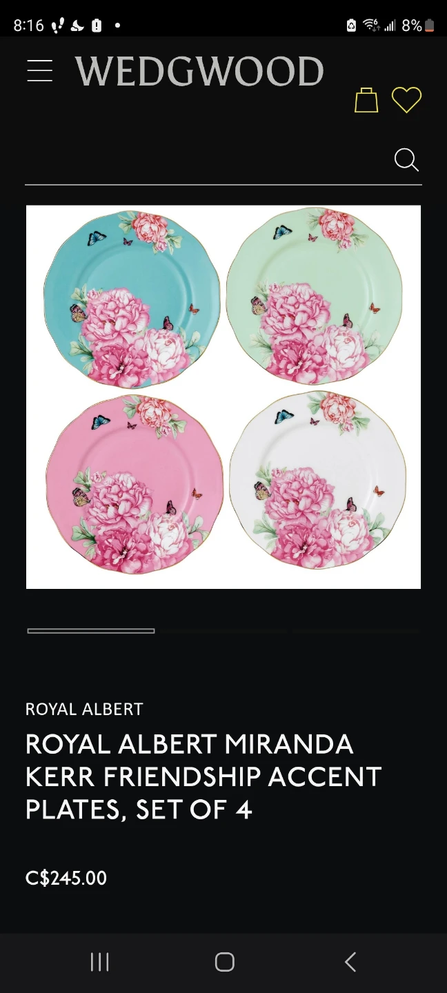 Royal Albert Miranda Kerr Plates (Set of 4)