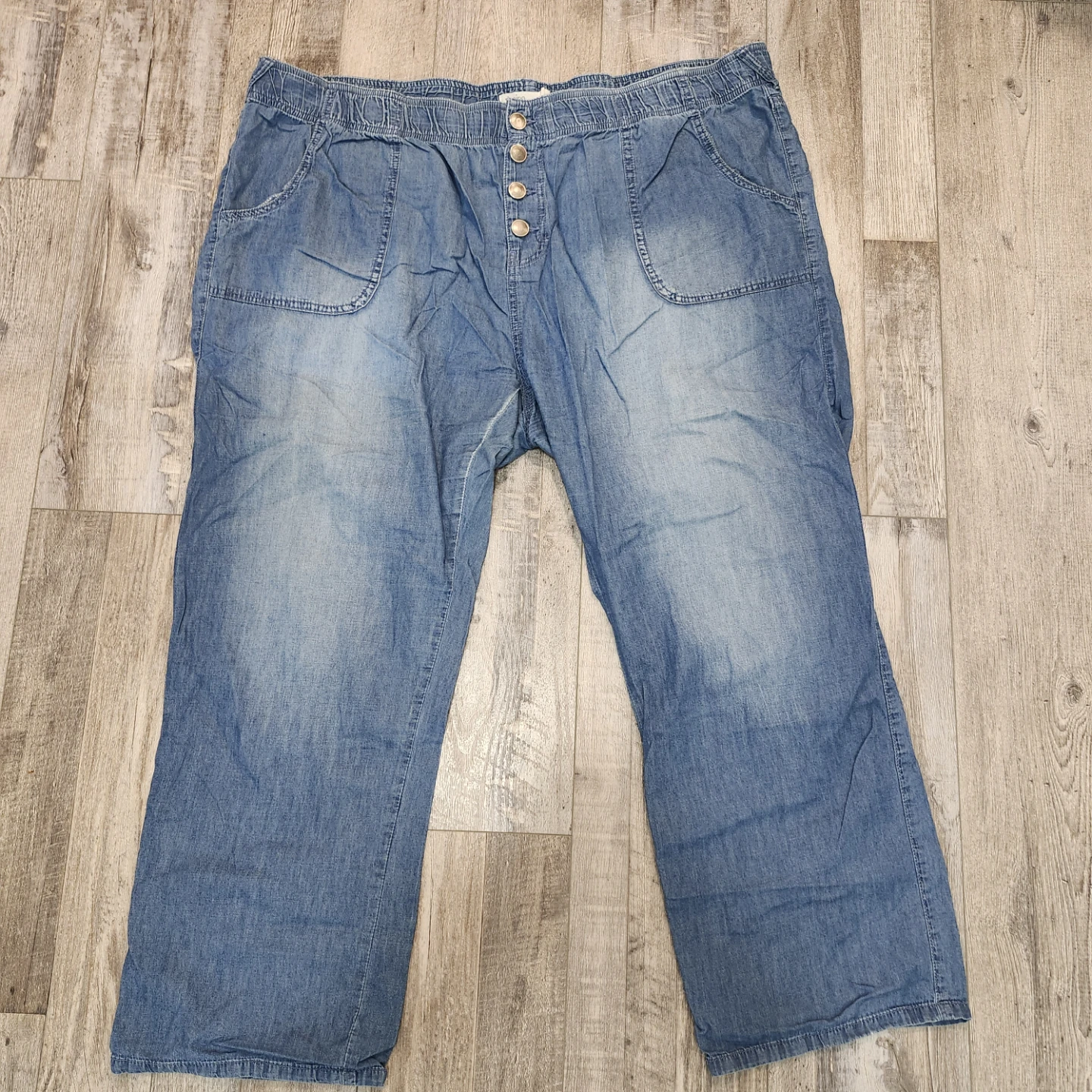 Denim Wide Leg Pants