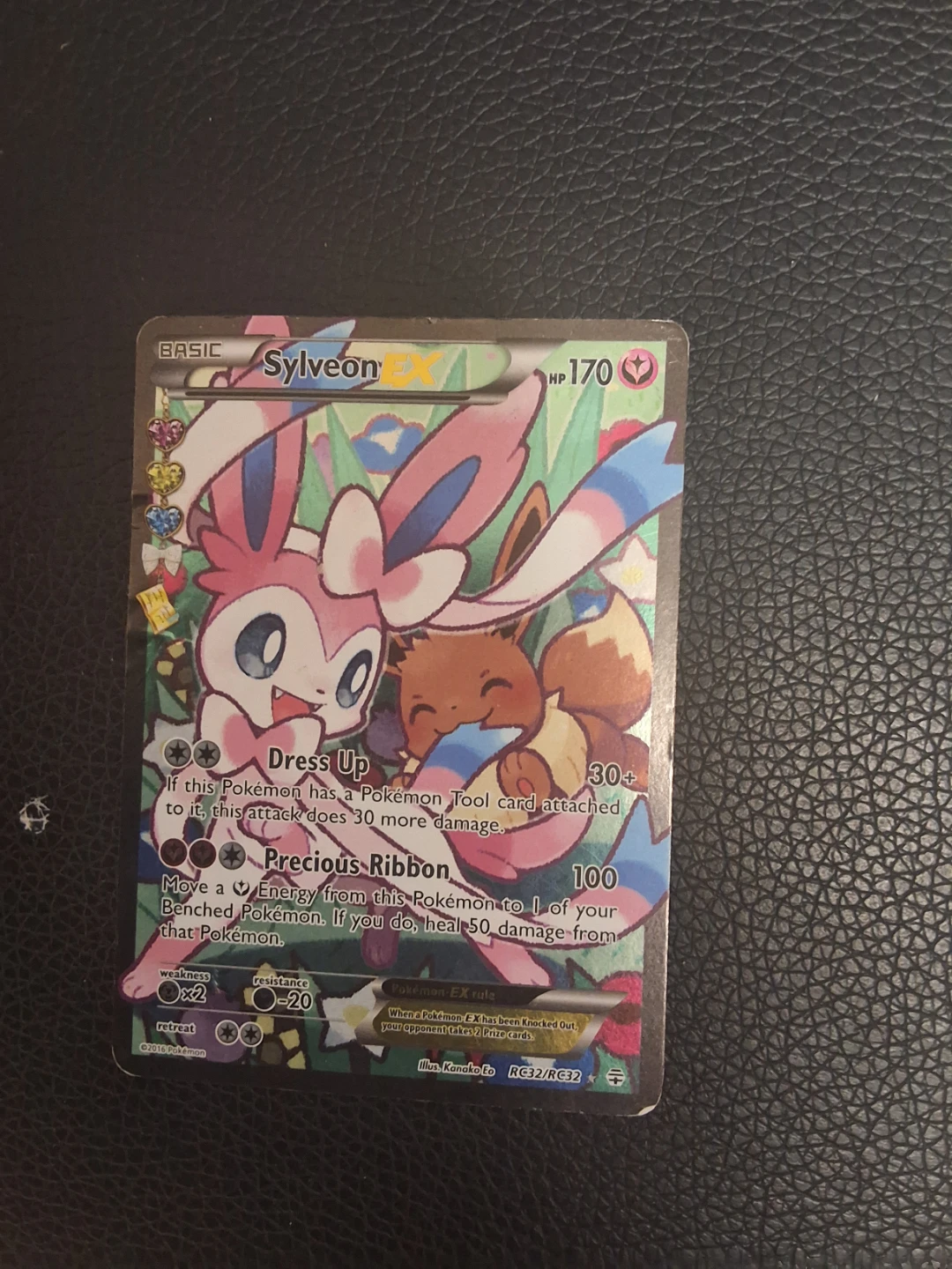 Sylveon EX RC32/RC32 FULL ART HP/DMG