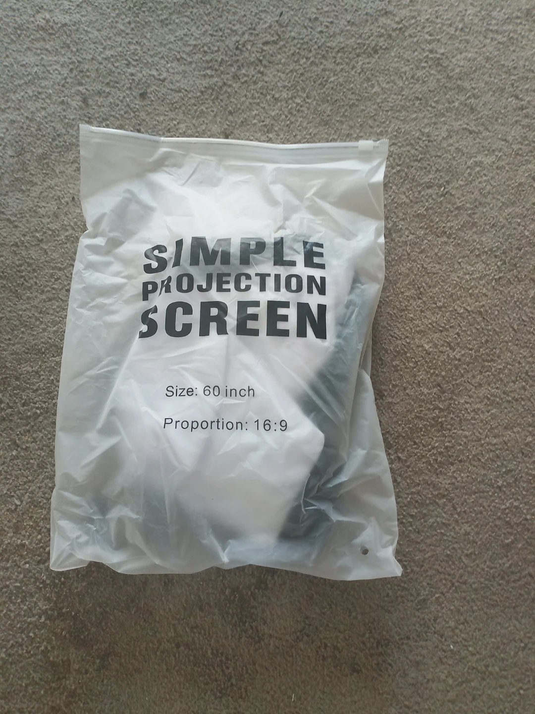 Simple Projection Screen 60 inch 16:9